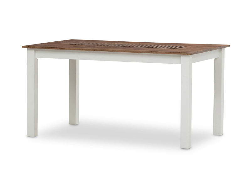 SANTO ANDRE 1500 DINING TABLE WHITE/PEWTER