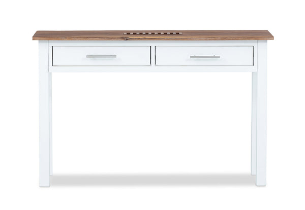 SANTO ANDRE SOFA TABLE WHITE/PEWTER