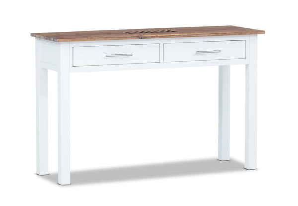 SANTO ANDRE SOFA TABLE WHITE/PEWTER