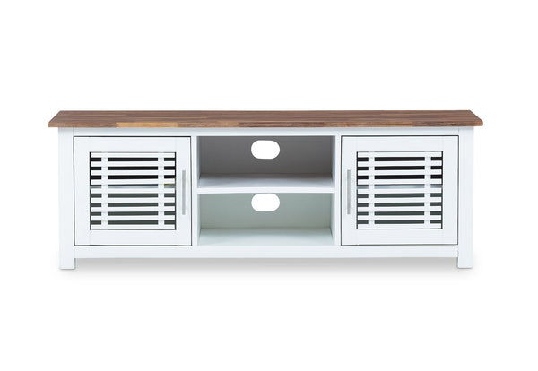 SANTO ANDRE ENTERTAINMENT UNIT WHITE/PEWTER
