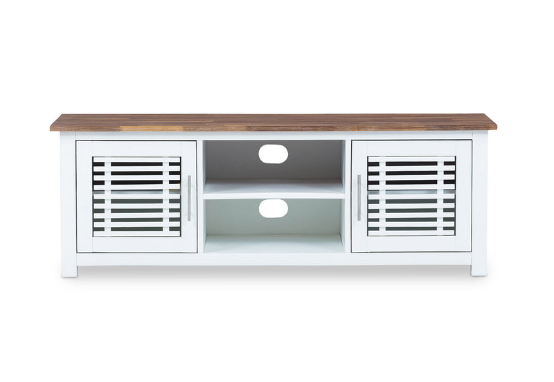 SANTO ANDRE ENTERTAINMENT UNIT WHITE/PEWTER