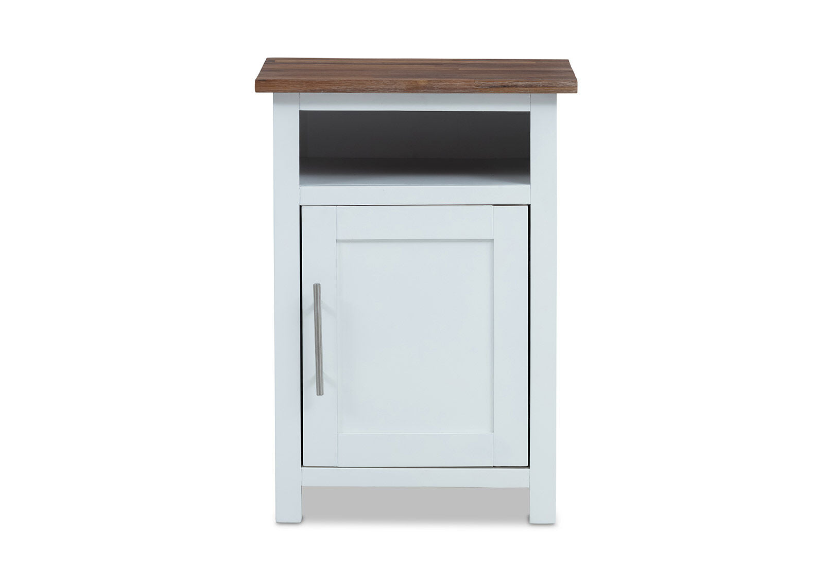 SANTO ANDRE RIGHT HAND SIDE HINGE BEDSIDE WHITE/PEWTER