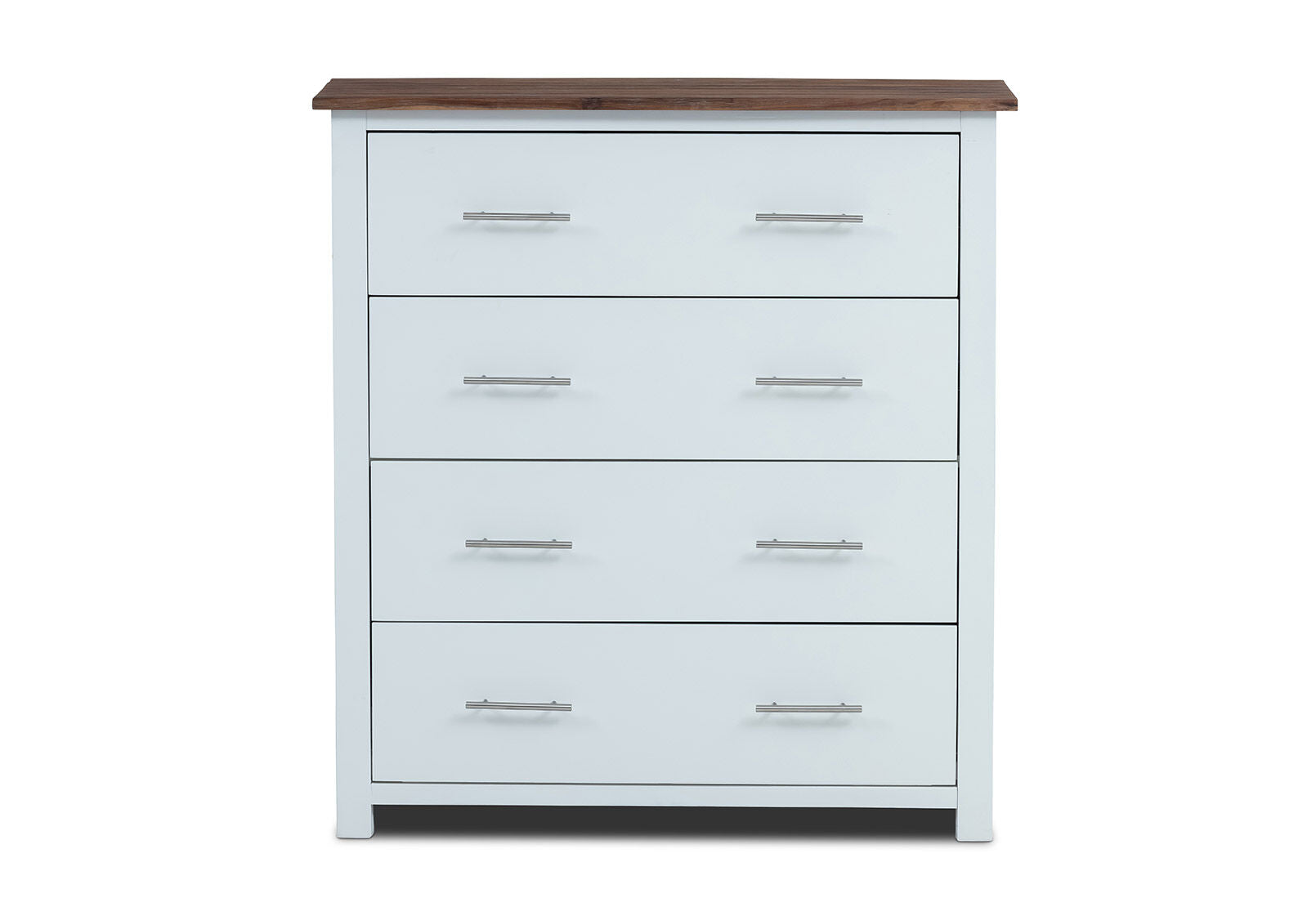 SANTO ANDRE TALL CHEST WHITE/PEWTER