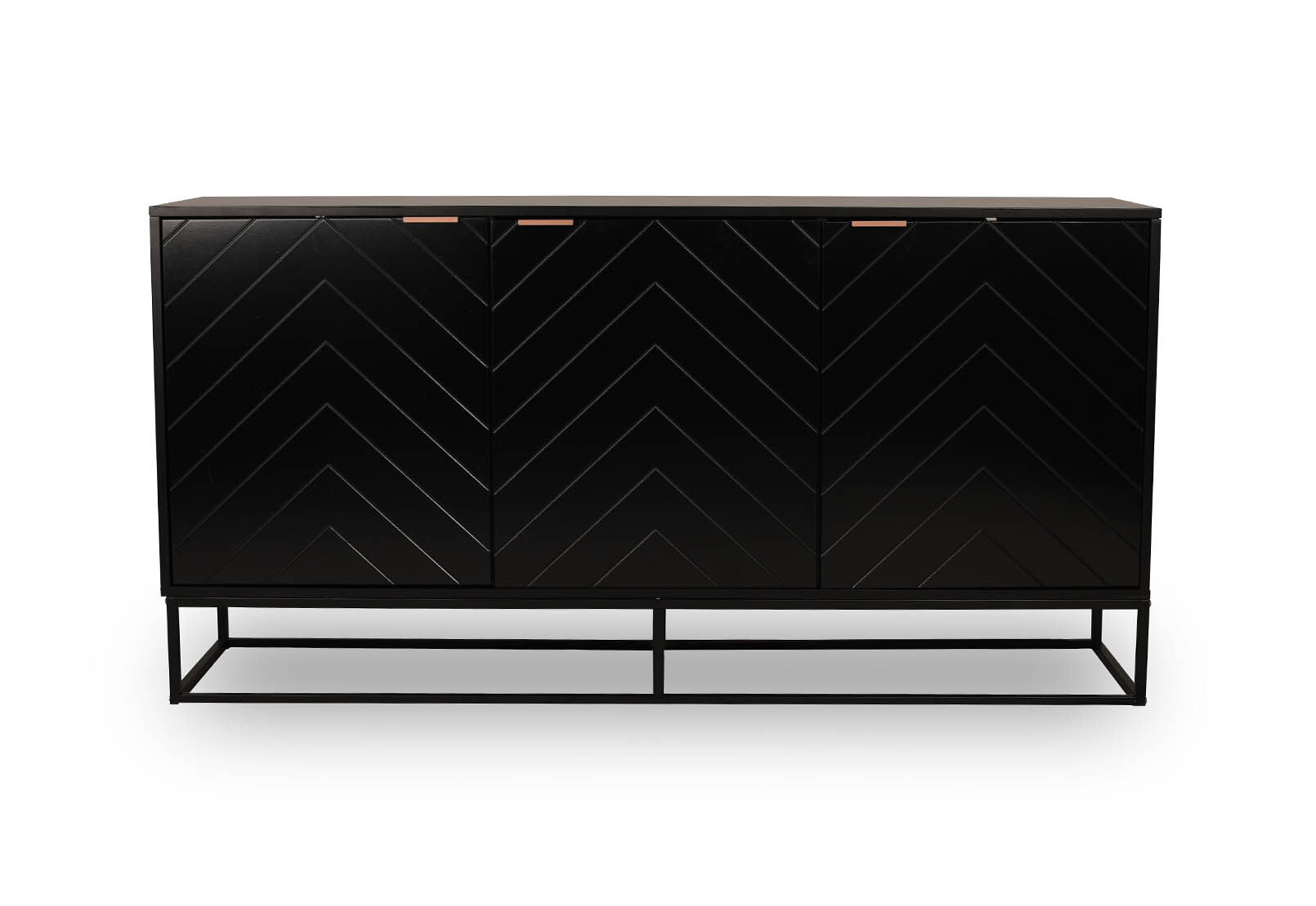 HARDING BLACK 3 DOOR BUFFET BLACK