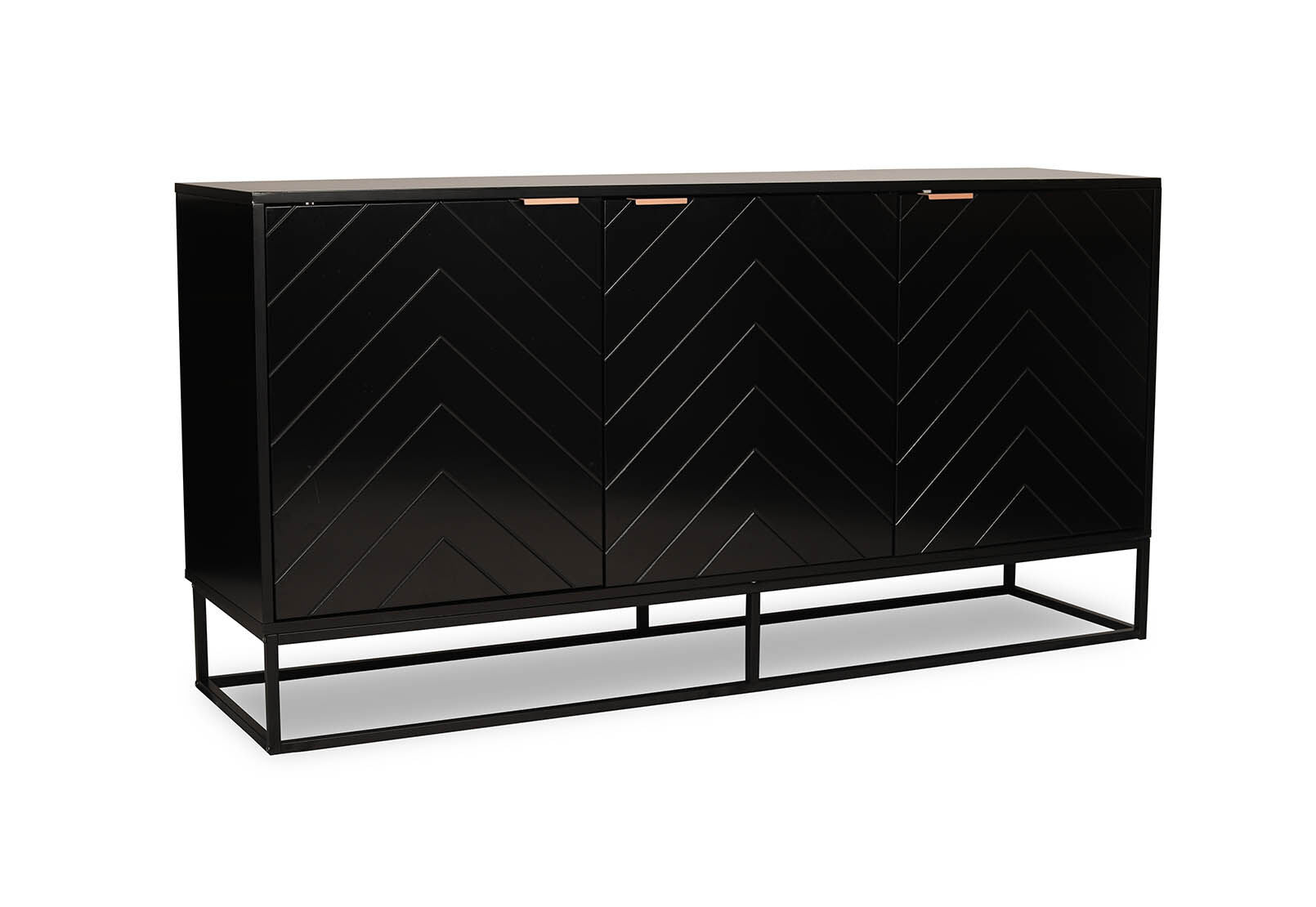 HARDING BLACK 3 DOOR BUFFET BLACK