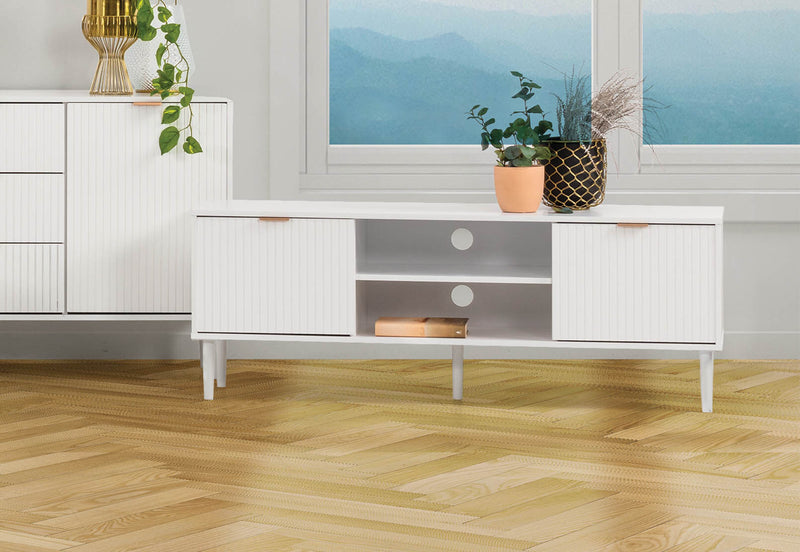 HENSLEY WHITE ENTERTAINMENT UNIT WHITE