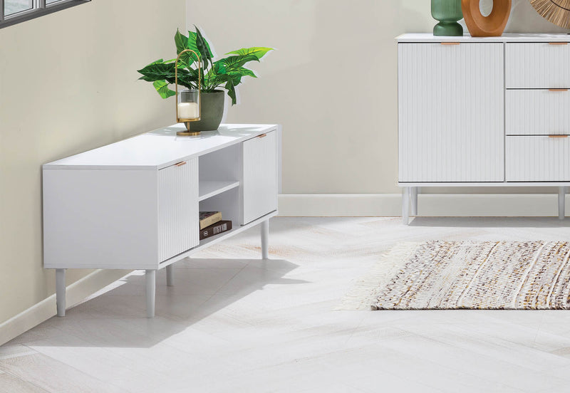 HENSLEY WHITE ENTERTAINMENT UNIT WHITE