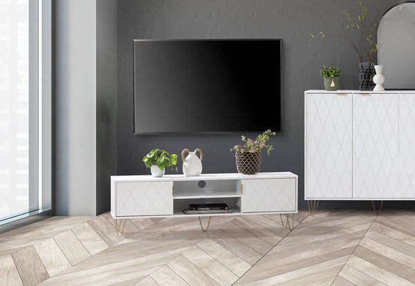 DORSEY WHITE ENTERTAINMENT UNIT WHITE