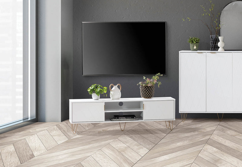 DORSEY WHITE ENTERTAINMENT UNIT WHITE