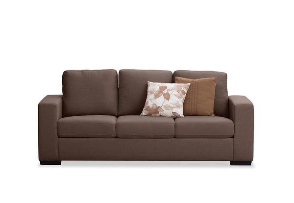 KIRBY FABRIC 3 SEAT SOFA COFFEE