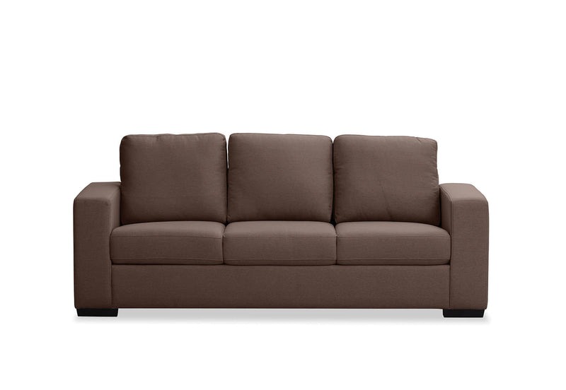 KIRBY FABRIC 3 SEAT SOFA COFFEE