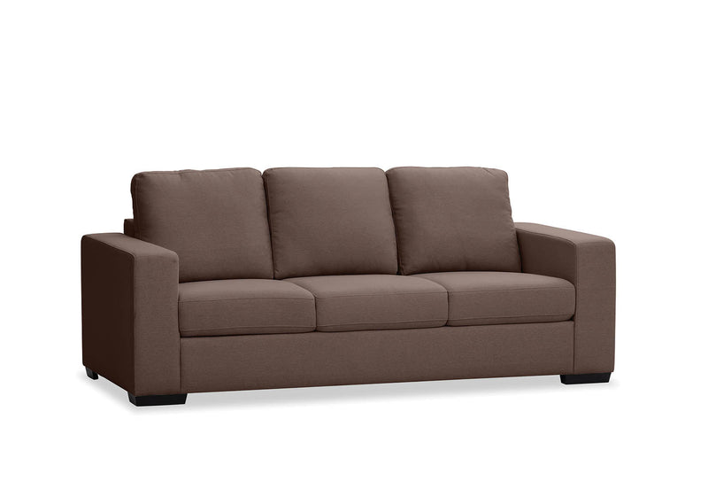 KIRBY FABRIC 3 SEAT SOFA COFFEE
