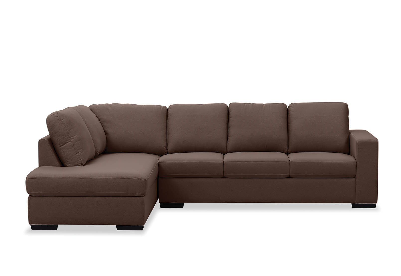 KIRBY FABRIC 4 SEAT LEFT HAND FACING CHAISE COFFEE