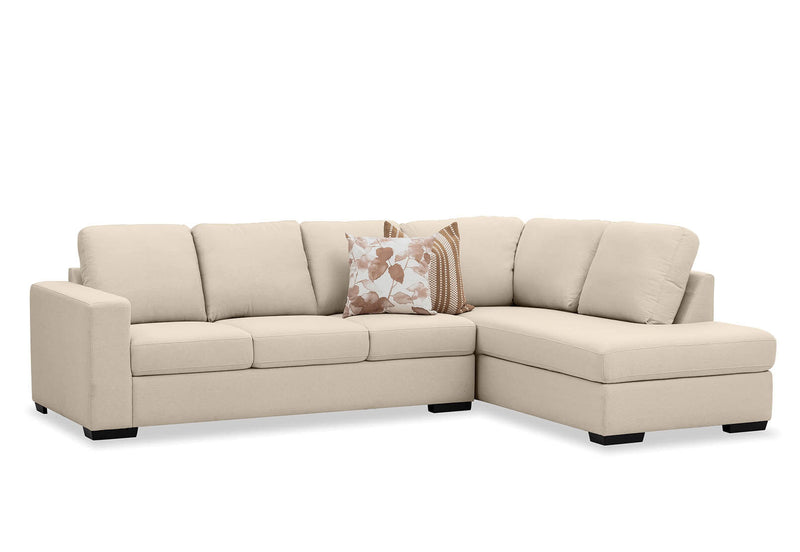 KIRBY FABRIC 4 SEAT RIGHT HAND FACING CHAISE CREAM