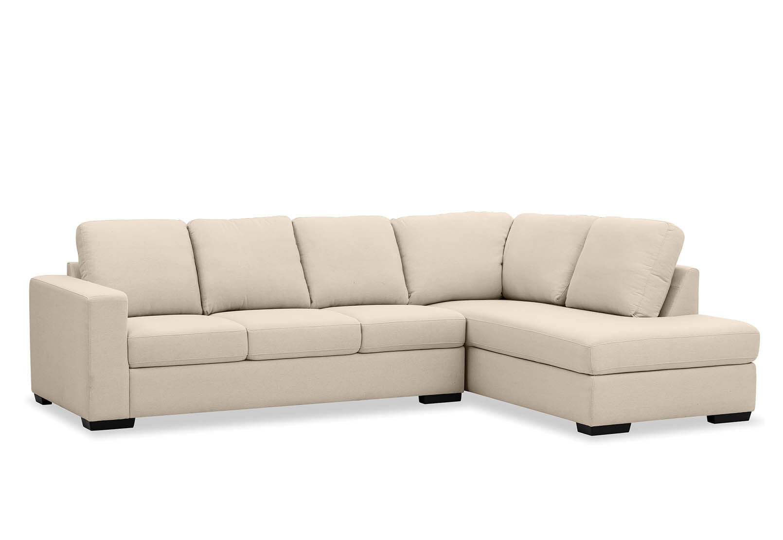 KIRBY FABRIC 4 SEAT RIGHT HAND FACING CHAISE CREAM