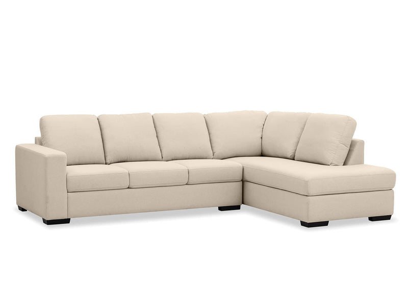 KIRBY FABRIC 4 SEAT RIGHT HAND FACING CHAISE CREAM