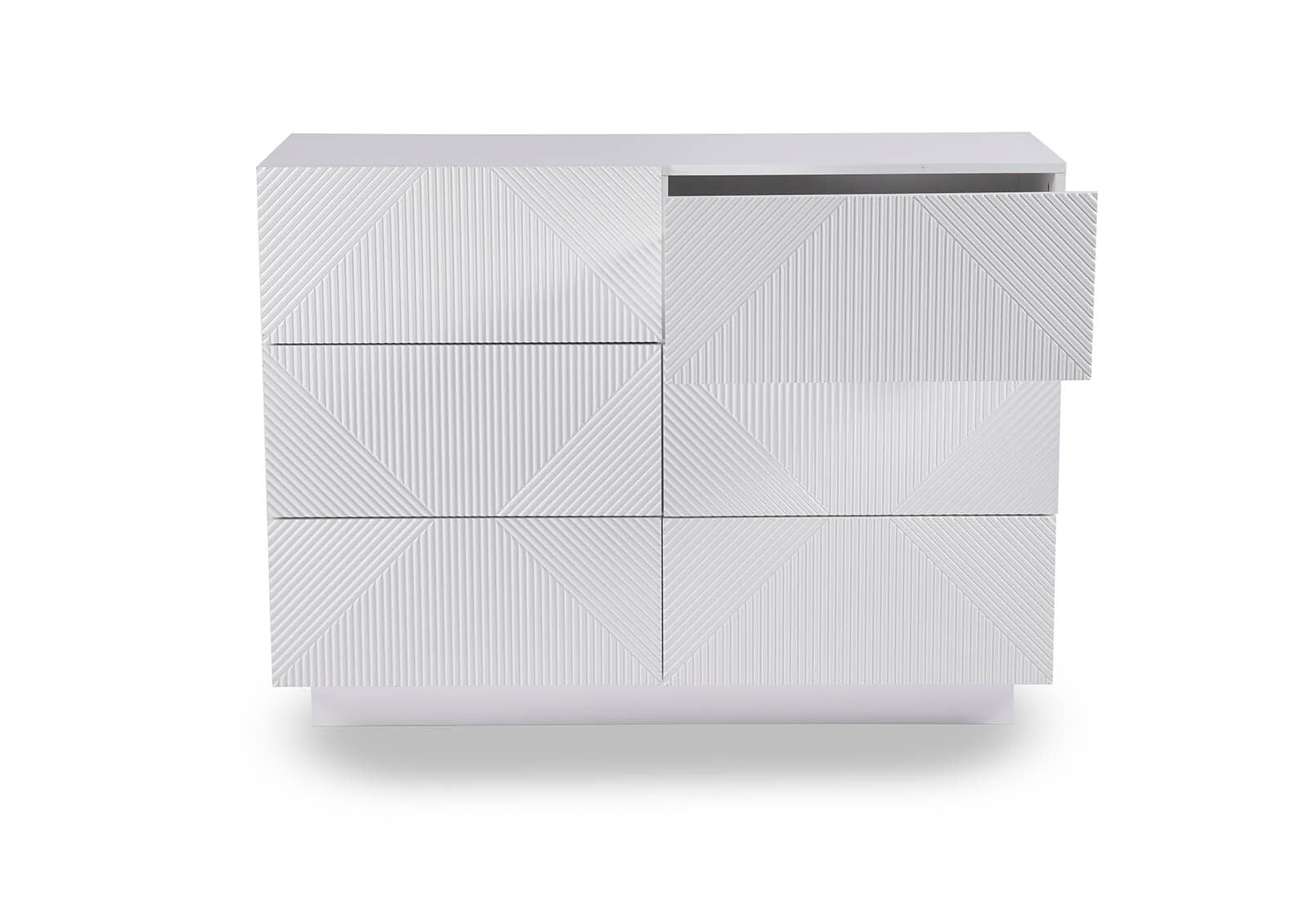 GATES WHITE 6 DRAWER DRESSER WHITE