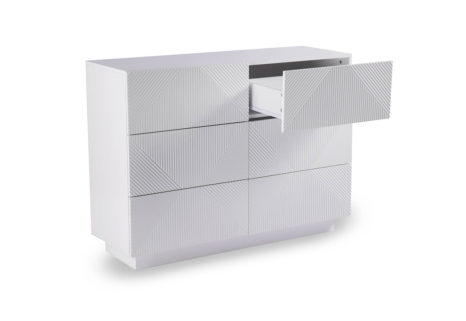 GATES WHITE 6 DRAWER DRESSER WHITE