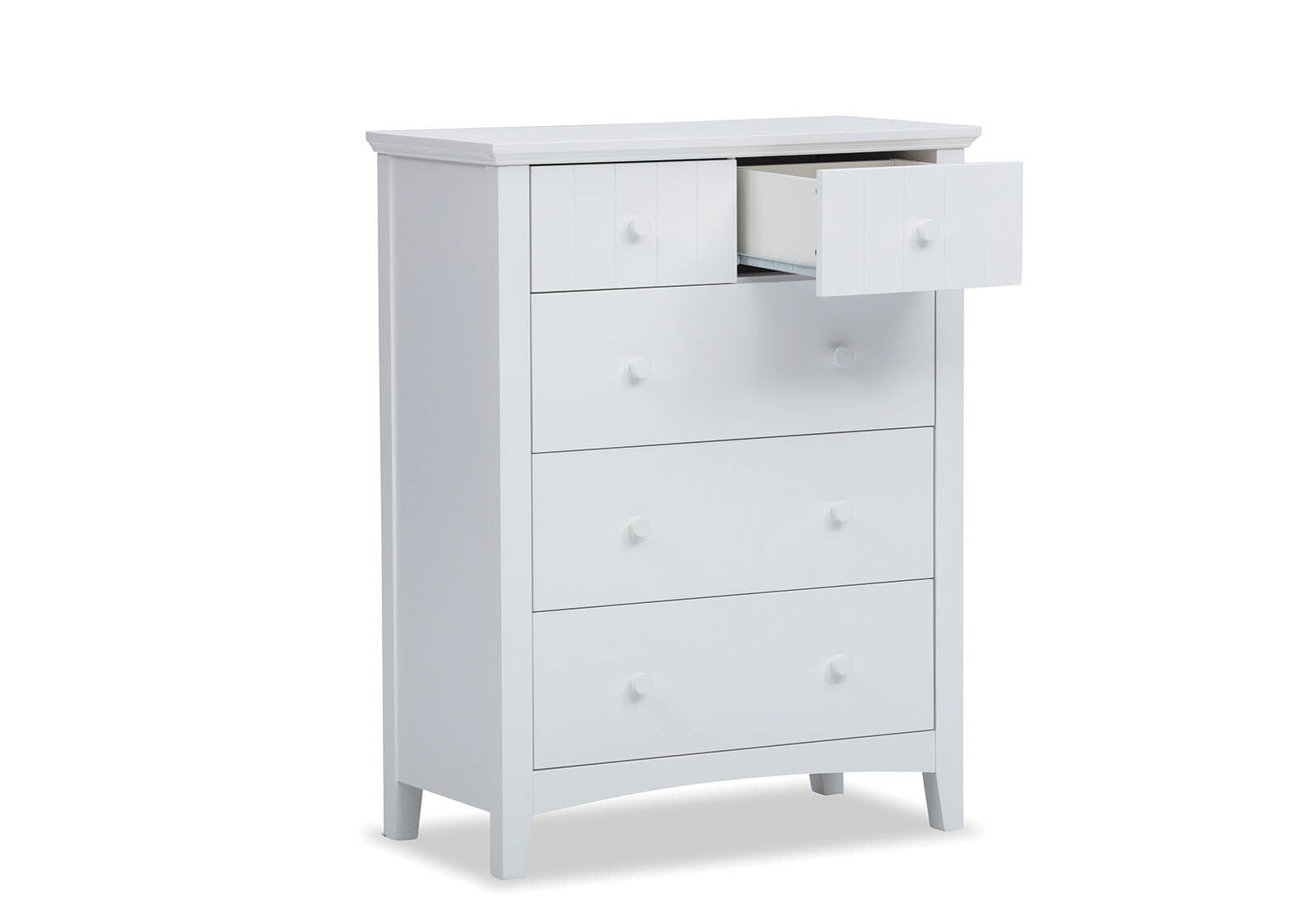 COPELAND 5 DRAWER TALL CHEST WHITE