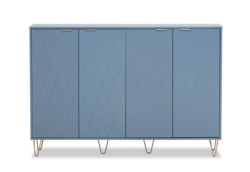 DORSEY BLUE SLATE 4 DOOR BUFFET BLUE SLATE