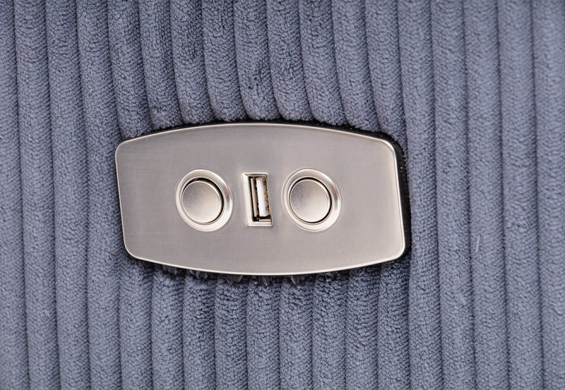 WELSH FABRIC ELECTRIC RECLINER DARK BLUE