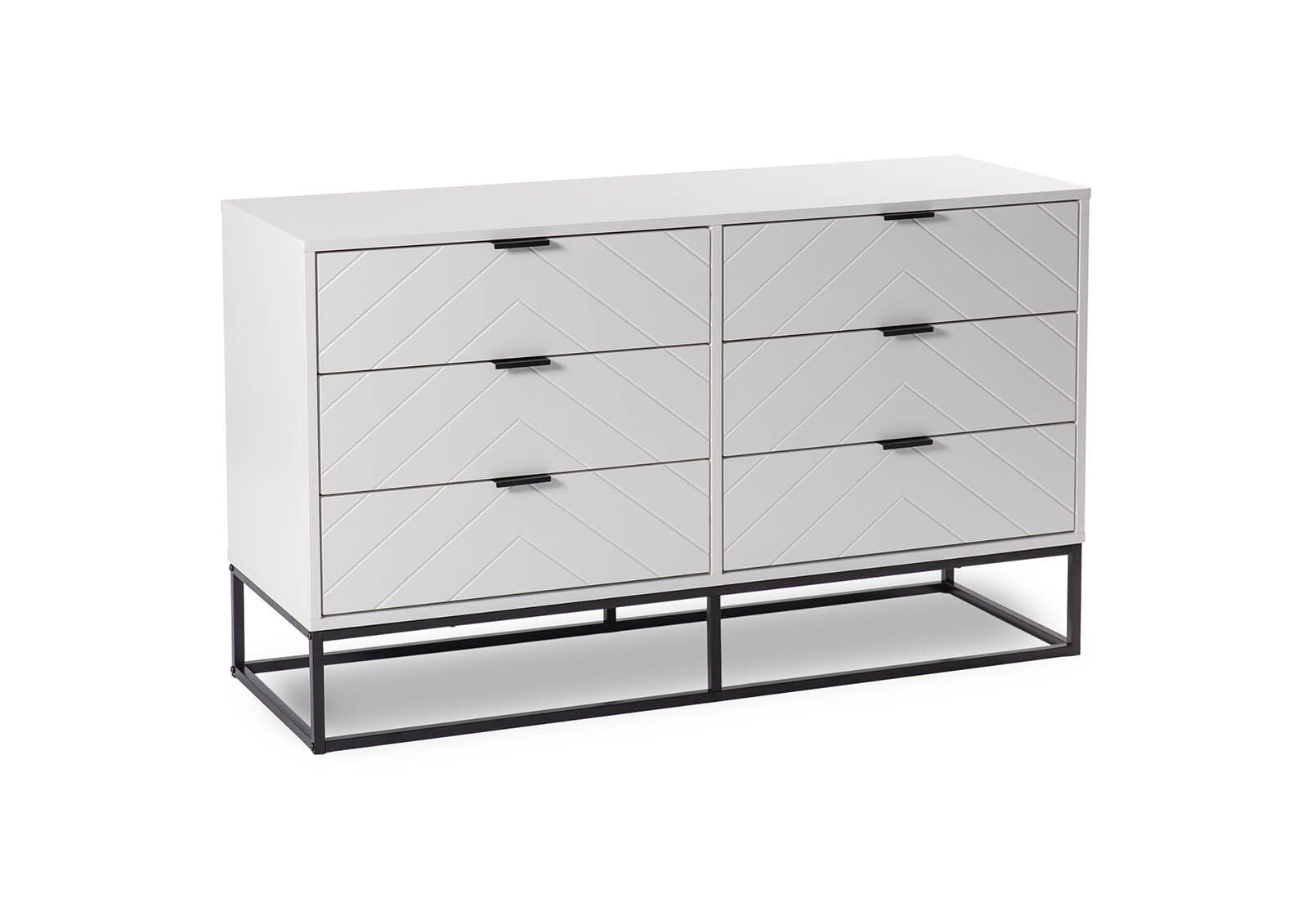 HARDING WHITE 6 DRAWER DRESSER WHITE