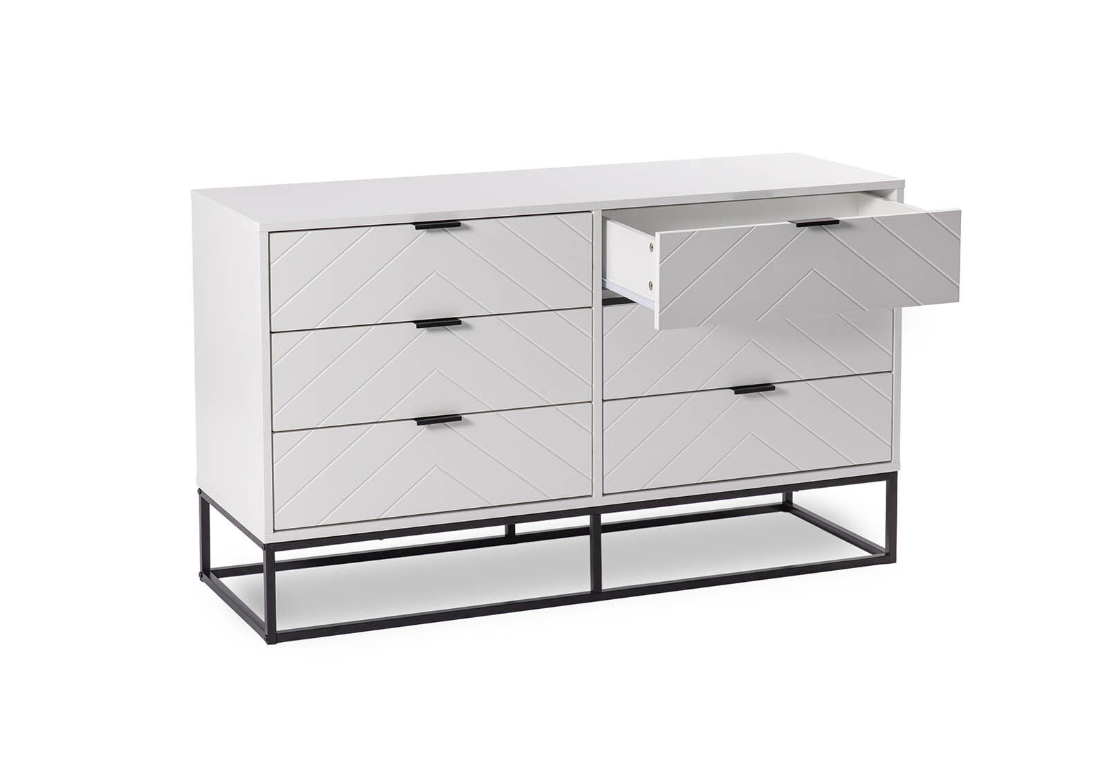 HARDING WHITE 6 DRAWER DRESSER WHITE