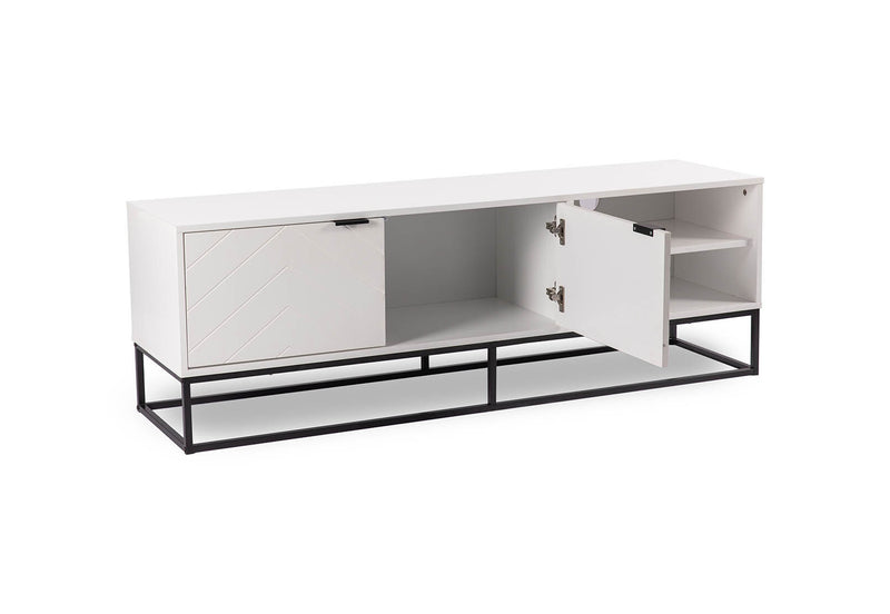 HARDING WHITE ENTERTAINMENT UNIT WHITE