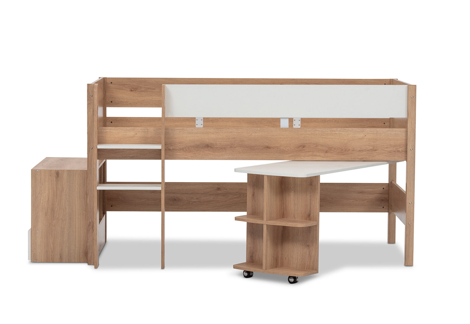 AKUNA LOFT BED WHITE/NATURAL