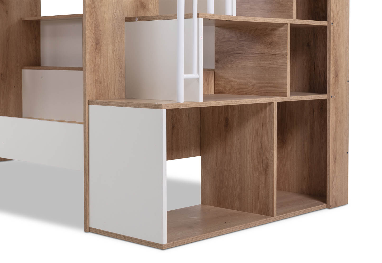 RYU DOUBLE BUNK BED WHITE/NATURAL