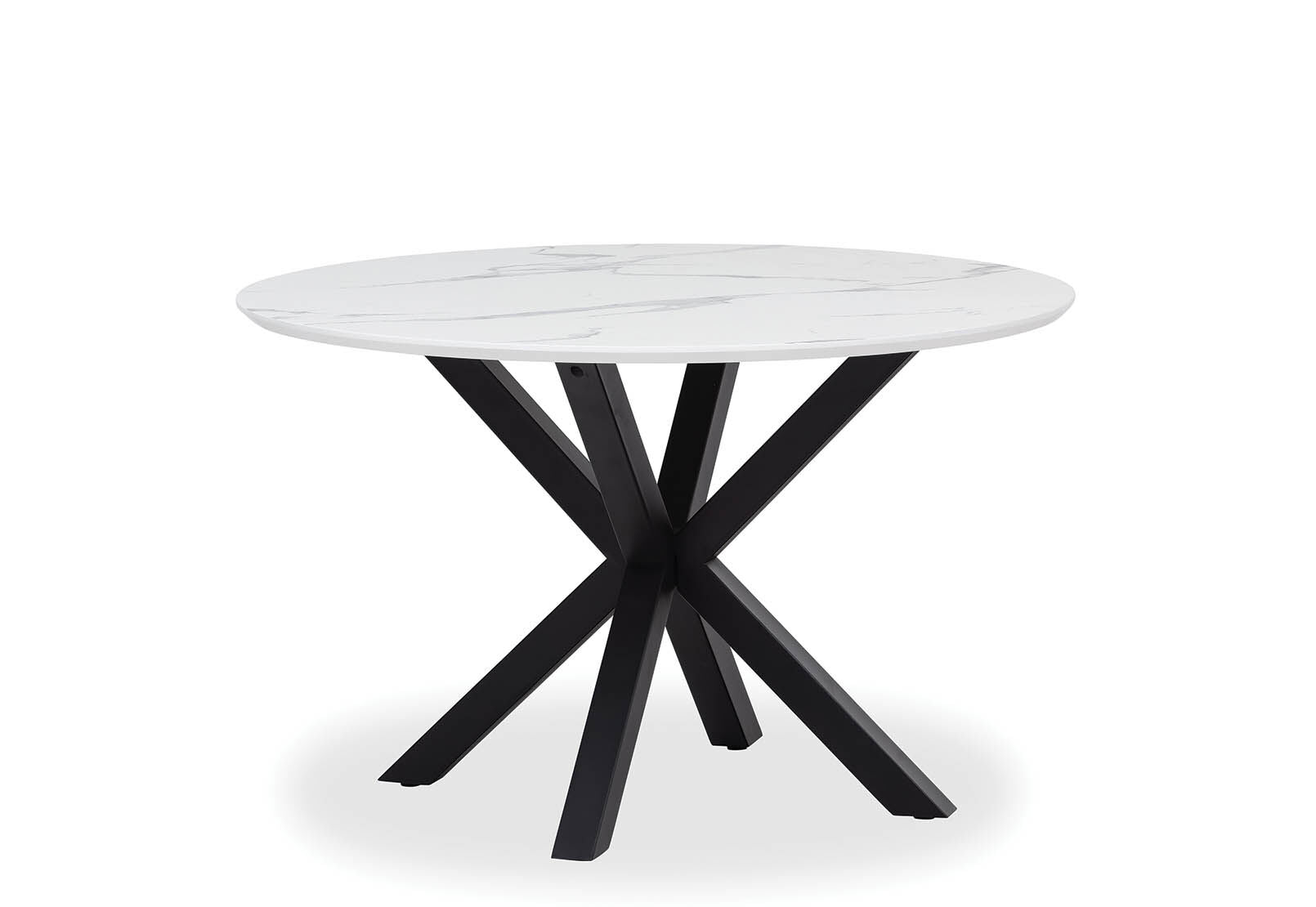 ARABELLA ROUND DINING TABLE WHITE MARBLE