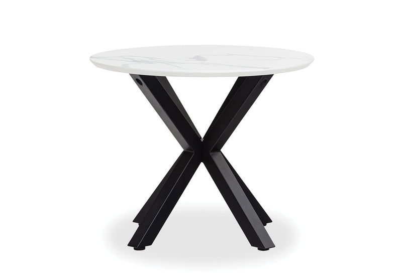 ARABELLA LAMP TABLE WHITE MARBLE