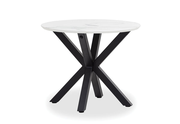 ARABELLA LAMP TABLE WHITE MARBLE