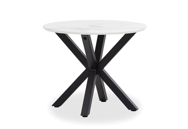 ARABELLA LAMP TABLE WHITE MARBLE