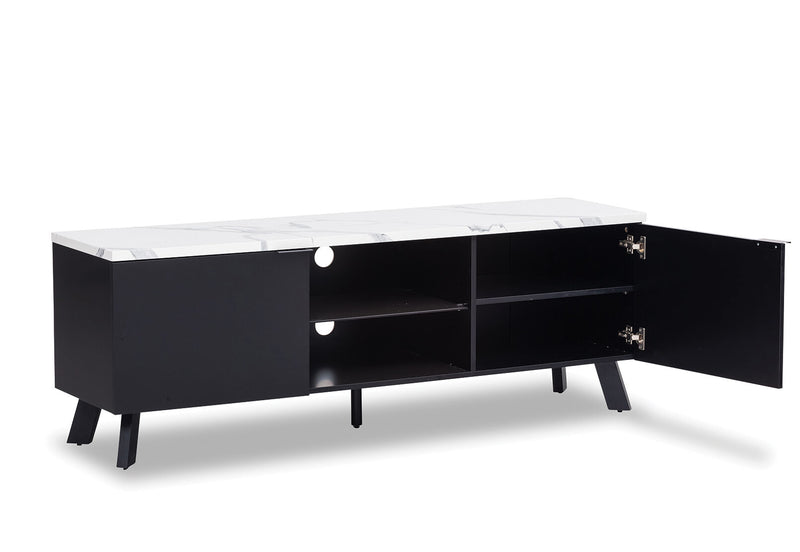 ARABELLA ENTERTAINMENT UNIT WHITE MARBLE