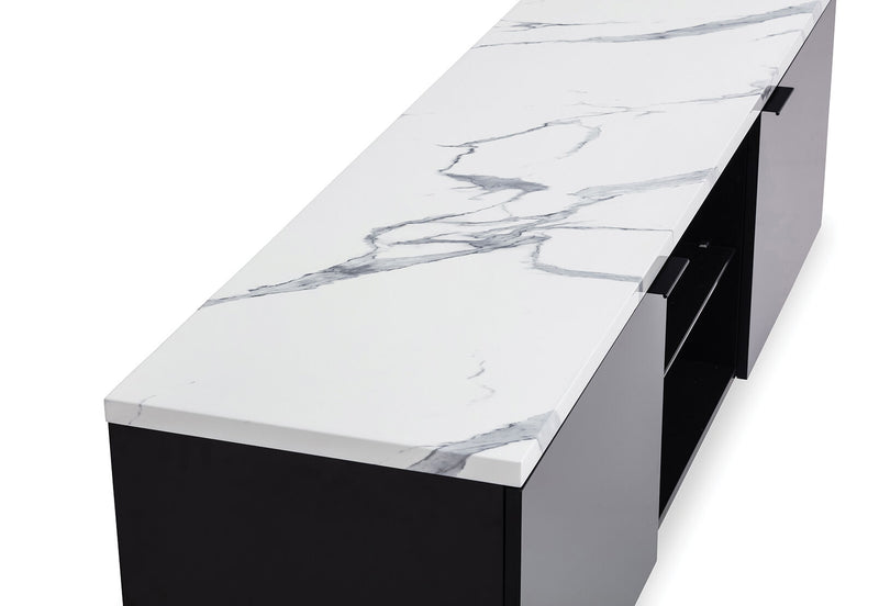 ARABELLA ENTERTAINMENT UNIT WHITE MARBLE