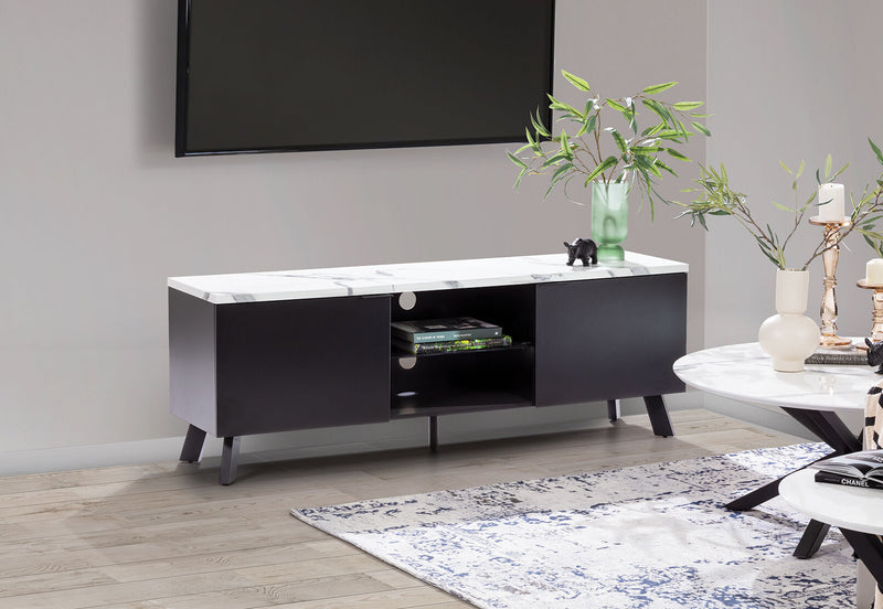 ARABELLA ENTERTAINMENT UNIT WHITE MARBLE