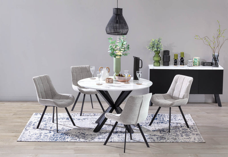 ARABELLA 5 PIECE DINING SUITE GREY