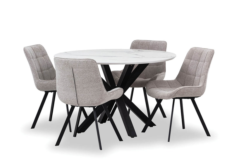 ARABELLA 5 PIECE DINING SUITE GREY