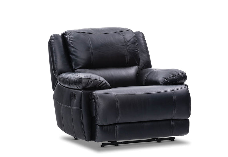 FLOYD LEATHER RECLINER BLACK