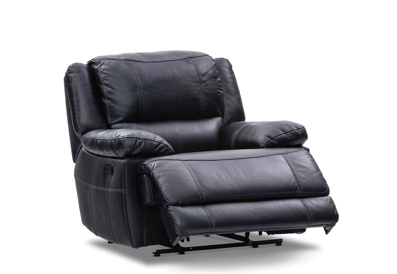 FLOYD LEATHER RECLINER BLACK