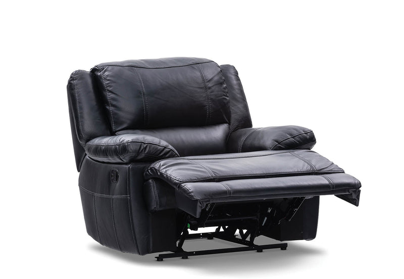 FLOYD LEATHER RECLINER BLACK