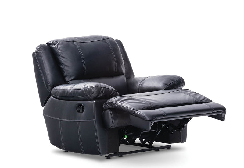 FLOYD LEATHER RECLINER BLACK