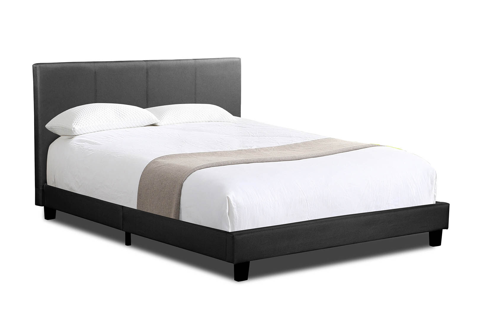 ROLLINS DOUBLE BED CHARCOAL