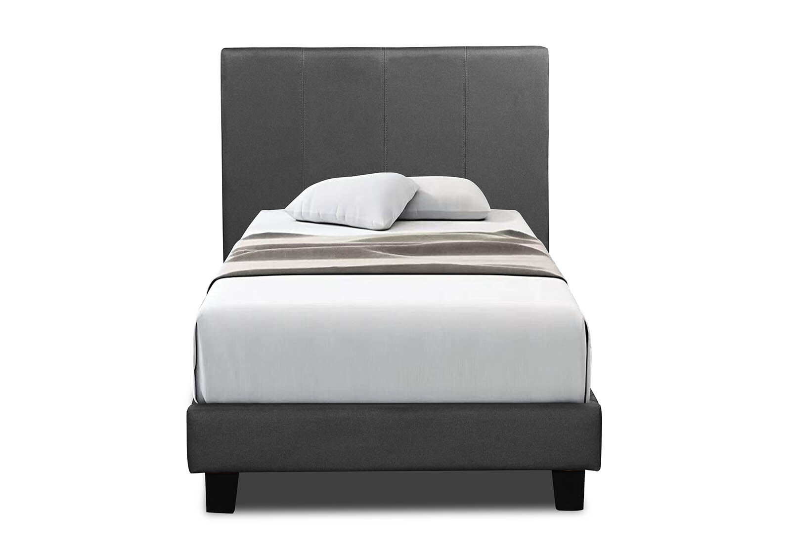 ROLLINS KING SINGLE BED CHARCOAL