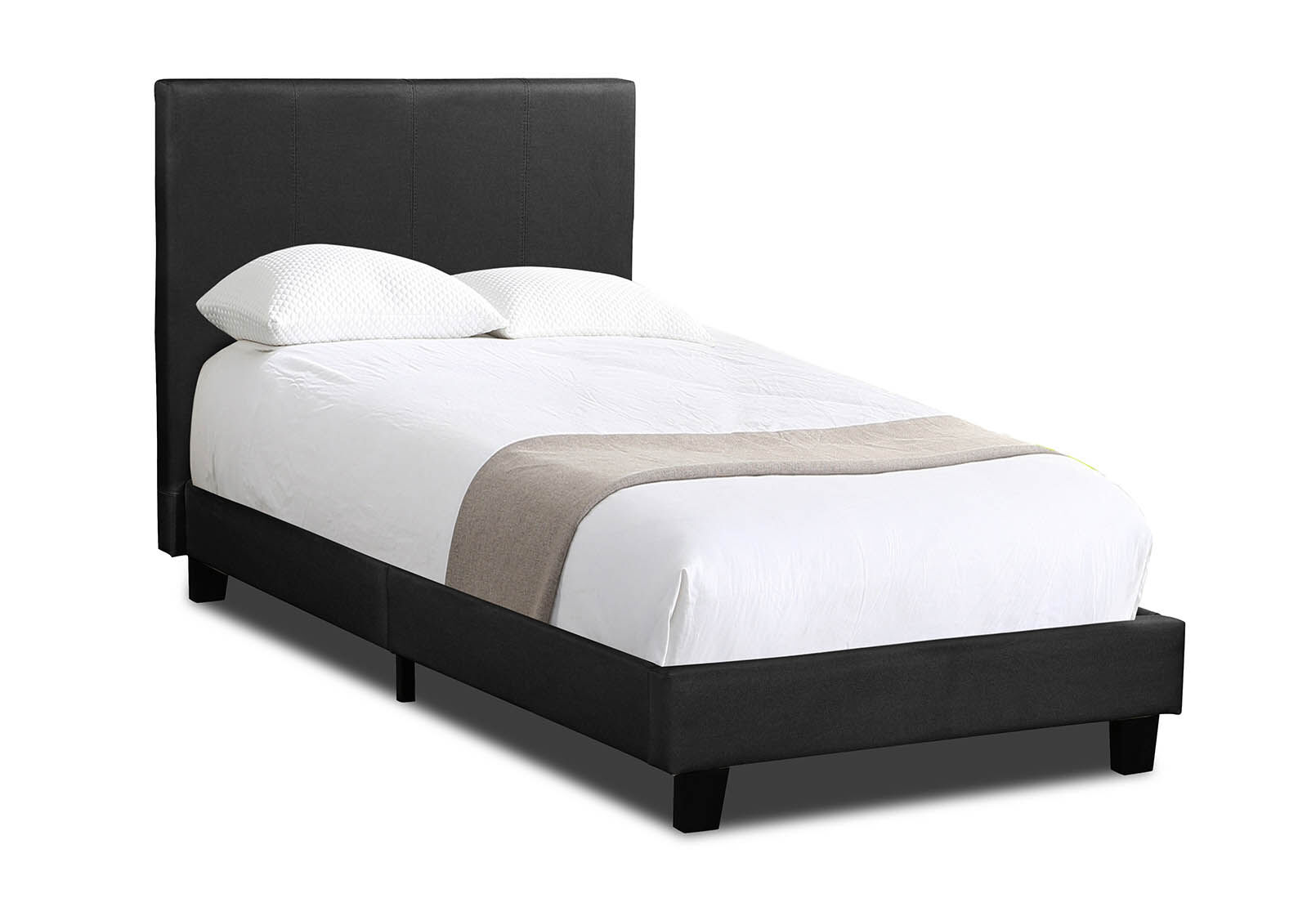 ROLLINS KING SINGLE BED CHARCOAL