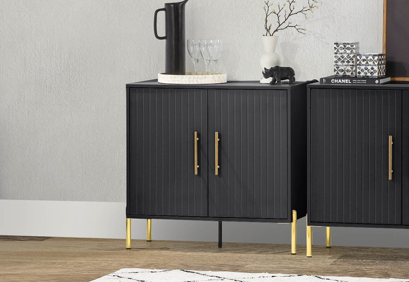 DELGADO BLACK WINE CABINET BLACK