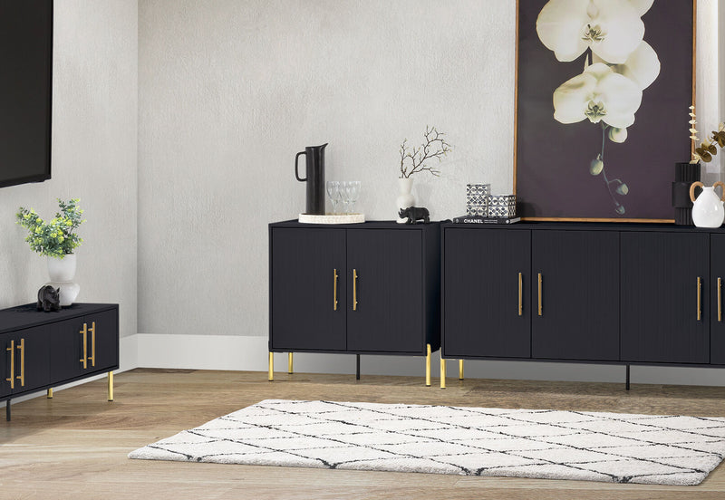DELGADO BLACK WINE CABINET BLACK