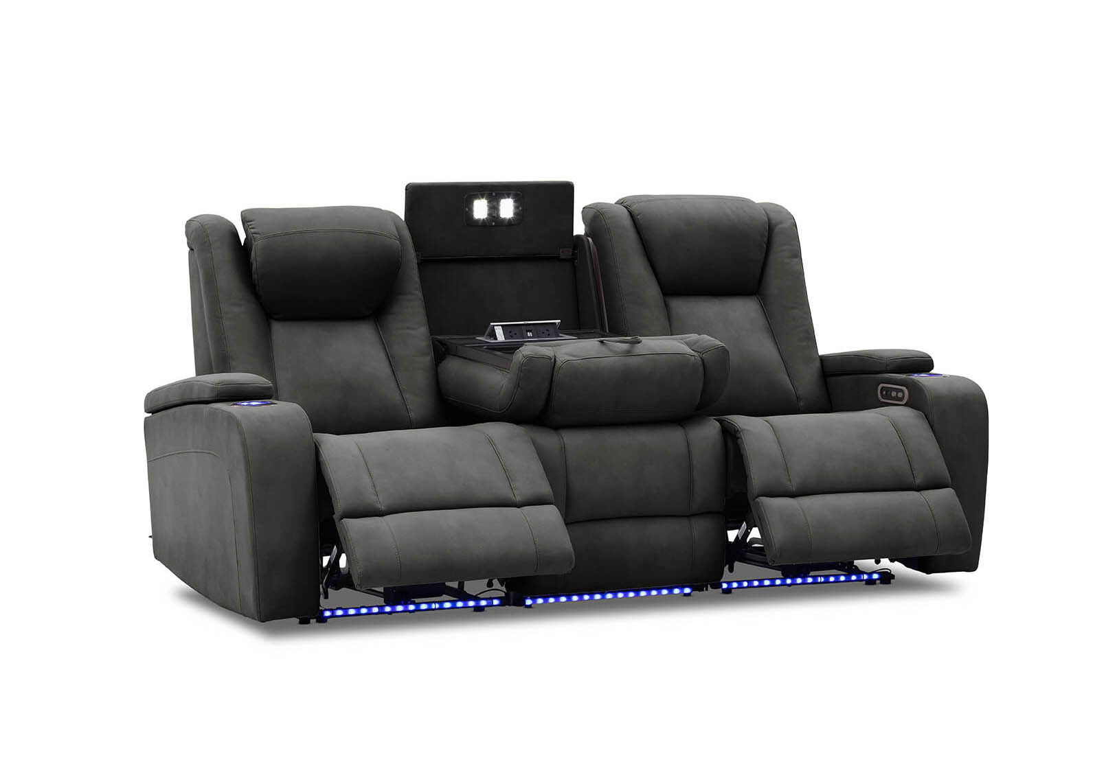 SENTINAL MK2 FABRIC 3 SEATER CHARCOAL