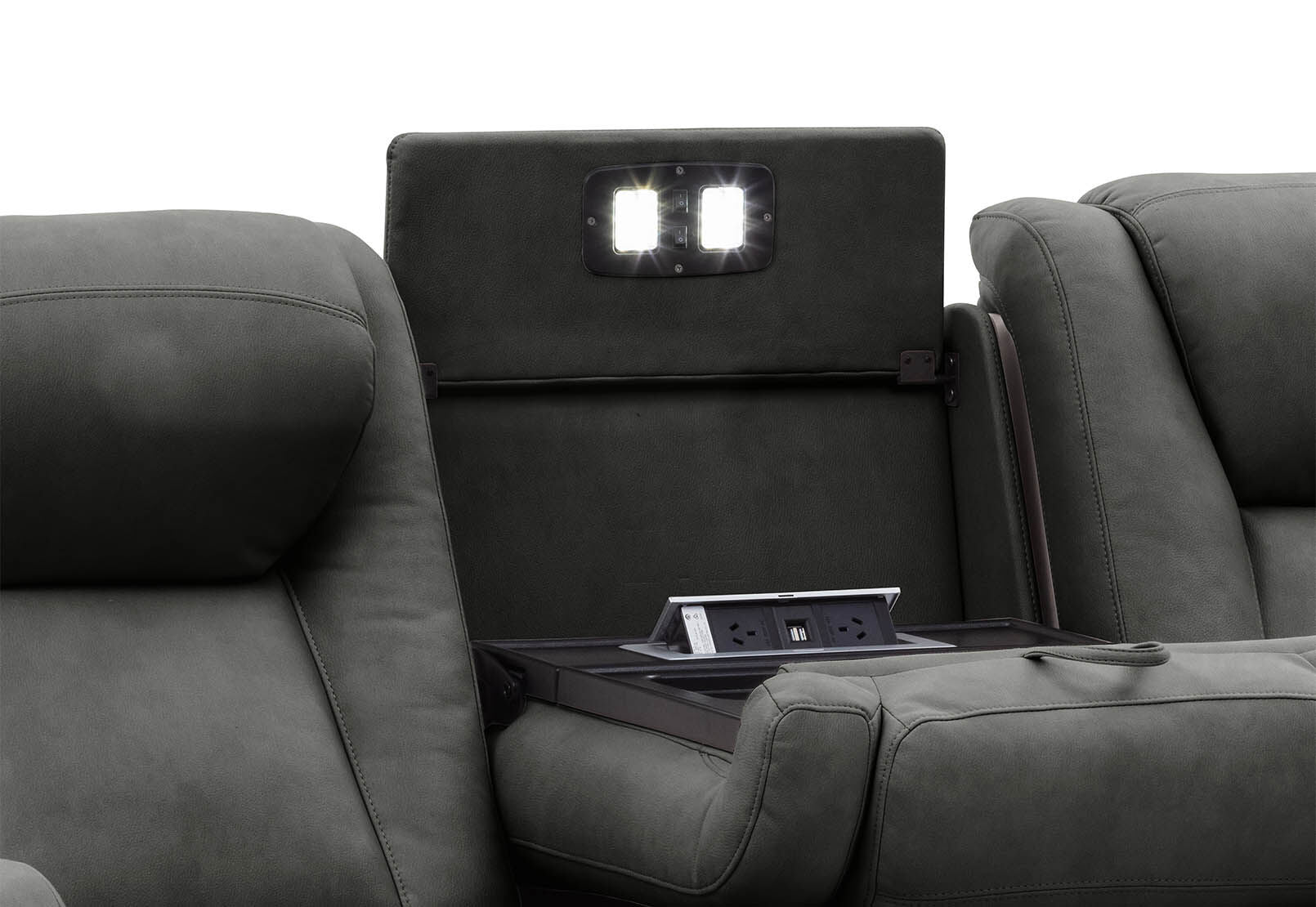 SENTINAL MK2 FABRIC 3 SEATER CHARCOAL